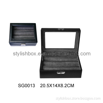 Men's Fancy Black PU Cufflink Box (SG0013)
